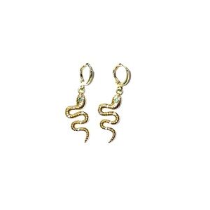 Gold Snake Earrings